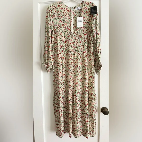 Faithfull the Brand Les Fleurs midi dress bastille floral size 6 new! - Picture 2 of 5